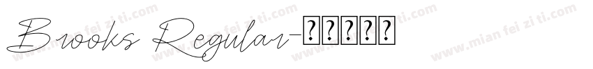 Brooks Regular字体转换